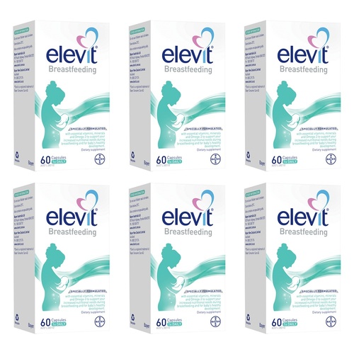 Elevit Breastfeeding 60 Capsules Pack of 6