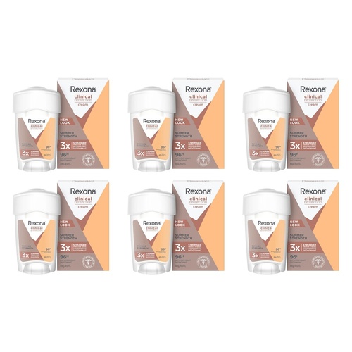 Rexona Clinical Protection Antiperspirant Deodorant Summer Strength Pack of 6