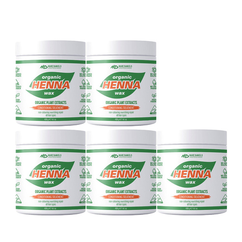 Marc Daniels Ultra Organics Clear Henna Wax Treatment 5 x 400g