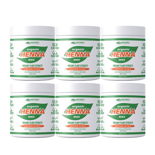 Marc Daniels Ultra Organics Clear Henna Wax Treatment 6 x 400g