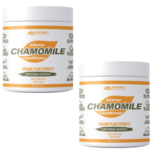 Marc Daniels Intense Chamomile Organic Vegan Hair Conditioner 2 x 400g
