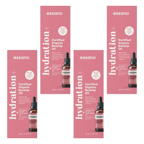 Essano Hydration+ Rosehip Oil Organic 45mL Pack of 4