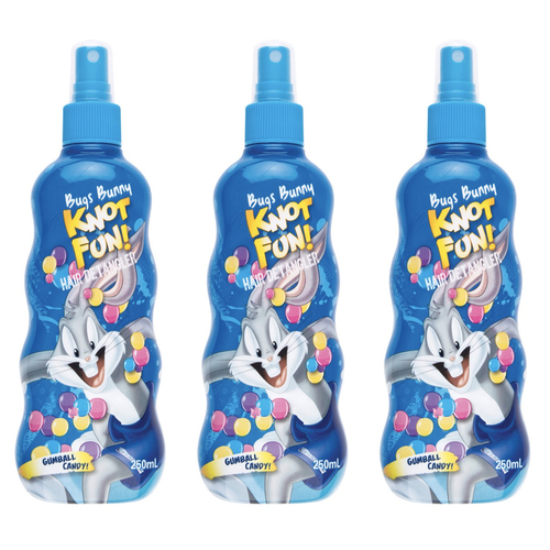 Bugs Bunny Knot Fun Hair Detangler 250ml 3 Pack