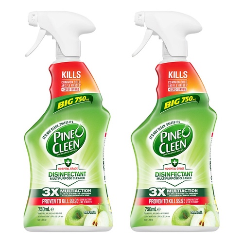 Pine O Cleen Disinfectant Spray Crisp Apple 750mL Pack of 2