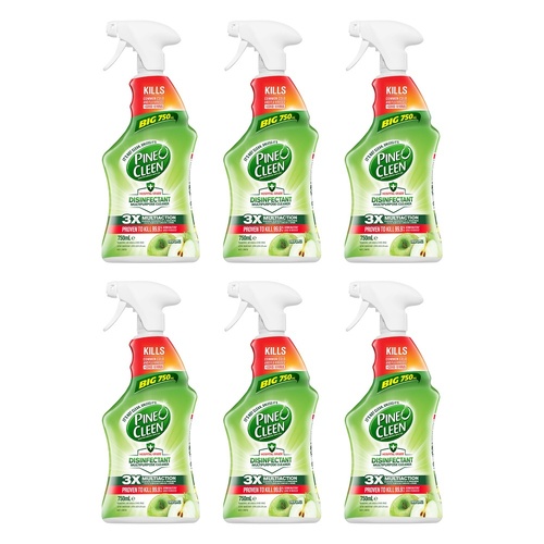 Pine O Cleen Disinfectant Spray Crisp Apple 750mL Pack of 6