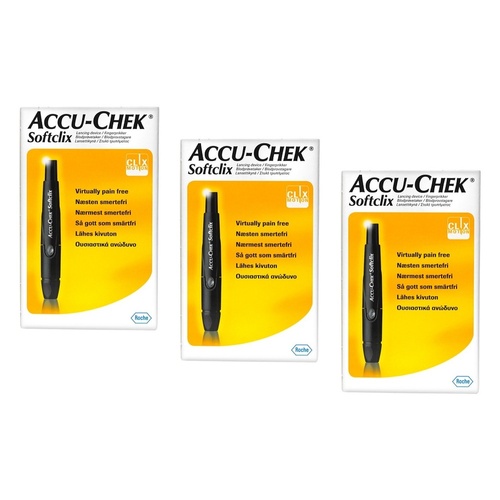 Accu-Chek SoftClix Lancet Device Pack of 3