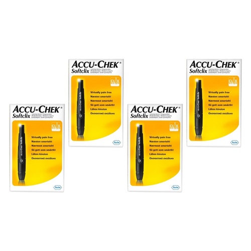 Accu-Chek SoftClix Lancet Device Pack of 4
