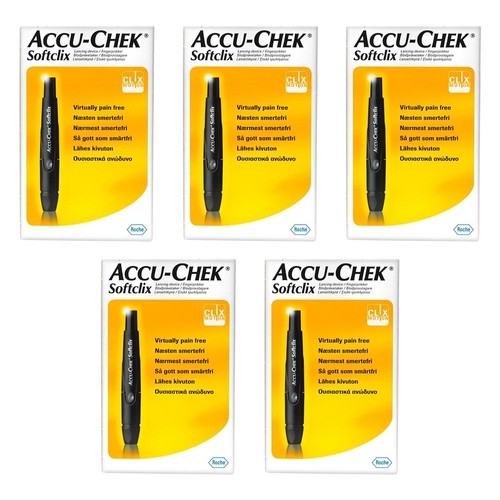 Accu-Chek SoftClix Lancet Device Pack of 5