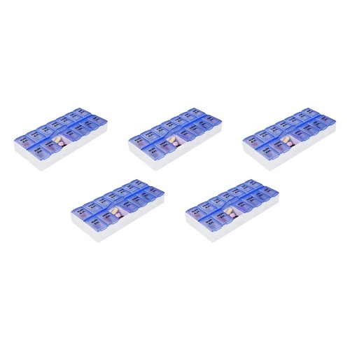 Making Life Easy Pill Reminder 7 Day AM/PM Pack of 5