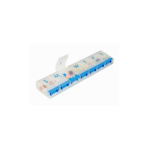 Making Life Easy Pill Reminder 7 Day Push Button