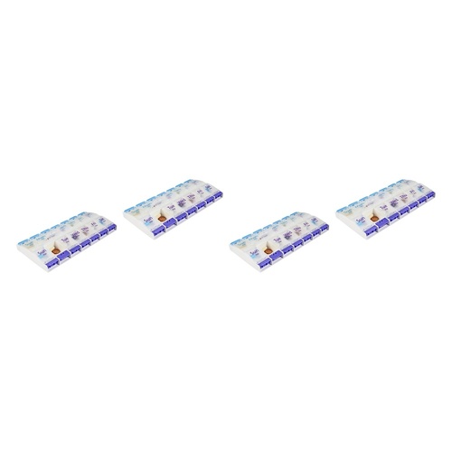Making Life Easy Pill Reminder 7 Day AM/PM Push Button Pack of 4
