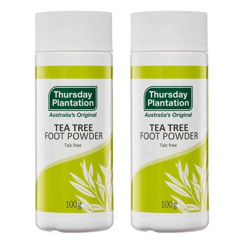 Thursday Plantation Tea Tree Foot Powder 100g Pack of 2