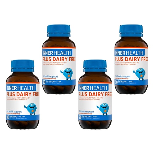 Inner Health Plus Dairy Free 90 Capsules Pack of 4