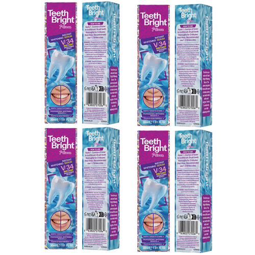 7TH Heaven Teeth Bright Instant Whitening Serum 30ml Bundle Pack 4