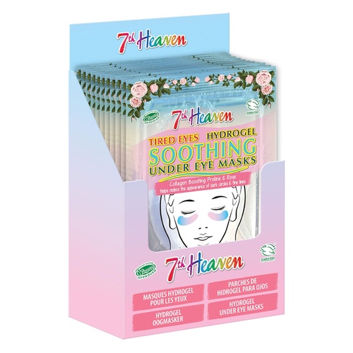 7th Heaven Soothing Under Eye Mask Counter Display of 12