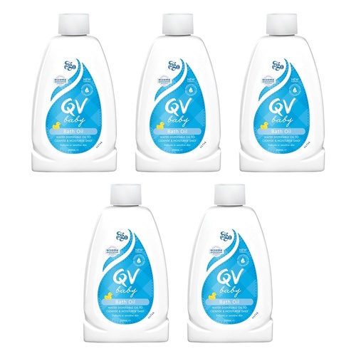Ego QV Baby Bath Oil 250mL Pack of 5