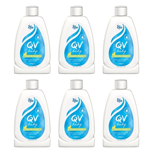 Ego QV Baby Gentle Wash 250g Pack of 6