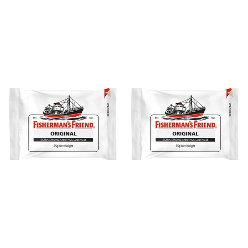 Fisherman's Friend Original Extra Strong Menthol Lozenges 25g x 12 Bundle of 2