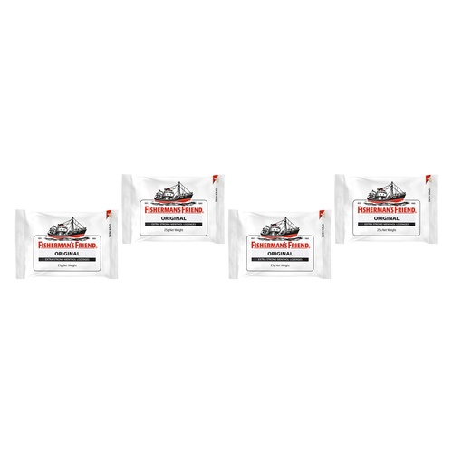 Fisherman's Friend Original Extra Strong Menthol Lozenges 25g x 12 Bundle of 4
