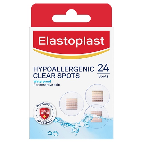 Elastoplast Hypoallergenic Clear Spots 24 Pack