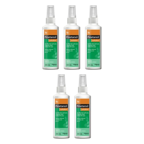 Ego Pinetarsol Solution Shower Pack 200mL Bundle of 5