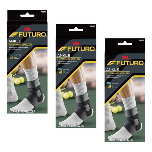 Futuro Ankle Performance Stabiliser Adjustable Pack of 3