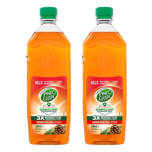 Pine O Cleen Antibacterial Liquid Disinfectant Pine 500mL Pack of 2