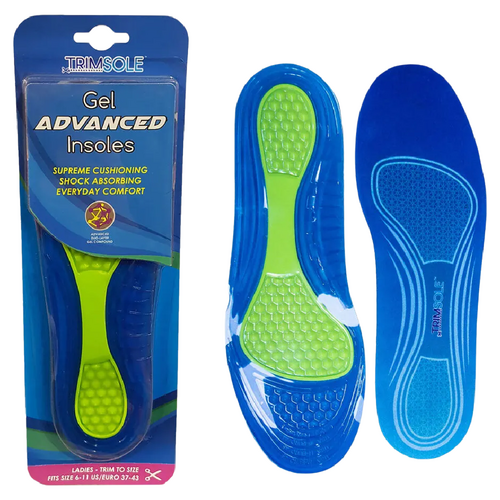 Trimsole Gel Advanced Womens Insoles Cushion Arch Support Trim to Fit