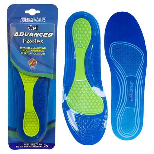 Trimsole Gel Advanced Mens Insoles Cushion Support Shock Absorbing