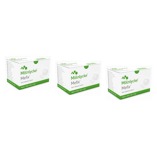 Mefix Fabric Dressing Tape 2.5cm x 10m Pack of 3