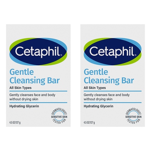 Cetaphil Gentle Cleansing Bar 127g Pack of 2