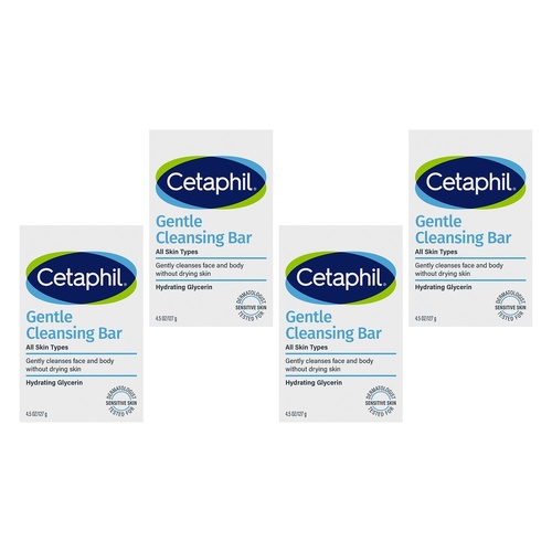 Cetaphil Gentle Cleansing Bar 127g Pack of 4