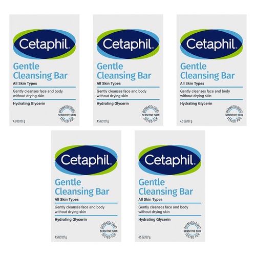 Cetaphil Gentle Cleansing Bar 127g Pack of 5