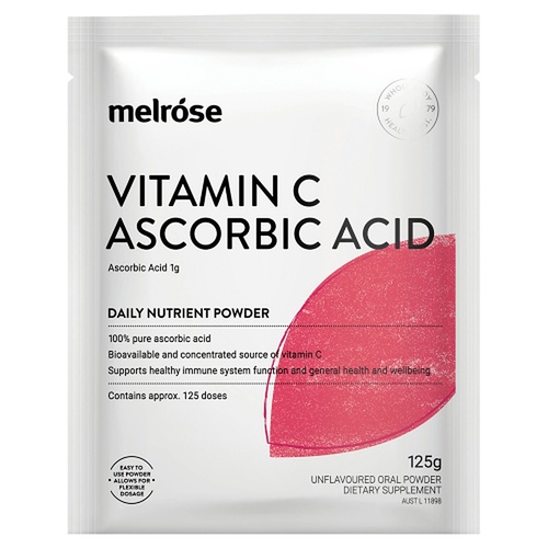 Melrose Health Vitamin C Ascorbic Acid Powder 125g x 8