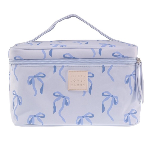 Tender Love + Carry Blue Bow Travel Vanity Case 28 x 19 x 10 cm