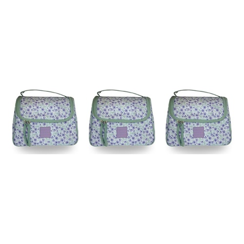 Tender Love + Carry Lavender Daisy Crush Weekender Wash Bag 28 x 19 x 10 cm Pack of 3