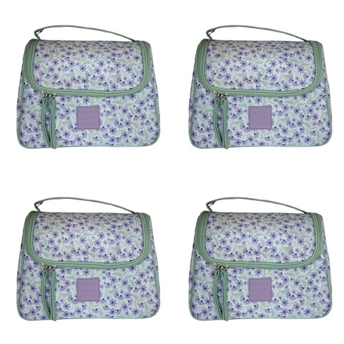 Tender Love + Carry Lavender Daisy Crush Weekender Wash Bag 28 x 19 x 10 cm Pack of 4