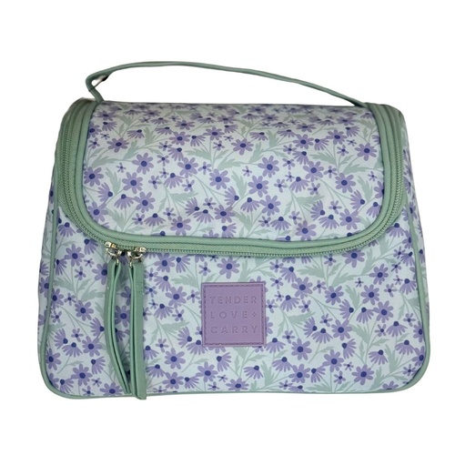 Tender Love + Carry Lavender Daisy Crush Weekender Wash Bag 28 x 19 x 10 cm