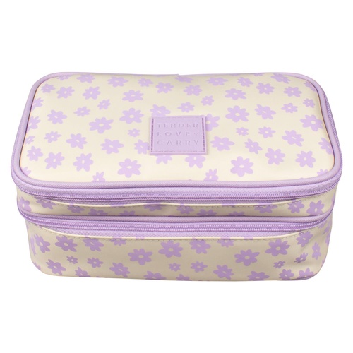 Tender Love + Carry Daisy Utility Case Lilac Cream 26 x 20 x 10 cm