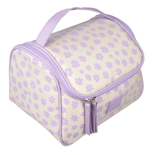 Tender Love + Carry Daisy Weekender Bag Lilac Cream 28 x 18 x 10 cm