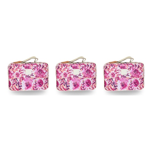 Tender Love + Carry Magenta Watercolour Hanging Wash Bag 28 x 19 x 10 cm Pack of 3