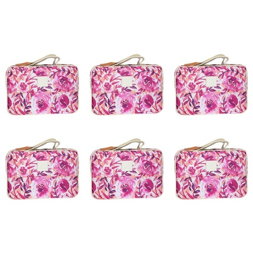 Tender Love + Carry Magenta Watercolour Hanging Wash Bag 28 x 19 x 10 cm Pack of 6