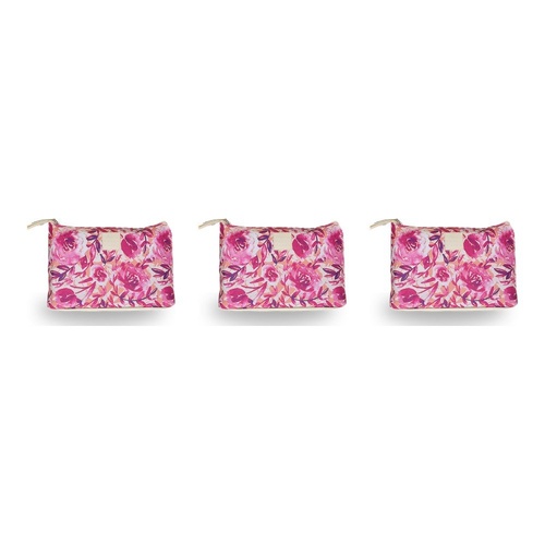 Tender Love + Carry Magenta Watercolour Holdall Wash Bag 25 x 18 x 8 cm Pack of 3