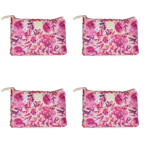 Tender Love + Carry Magenta Watercolour Holdall Wash Bag 25 x 18 x 8 cm Pack of 4
