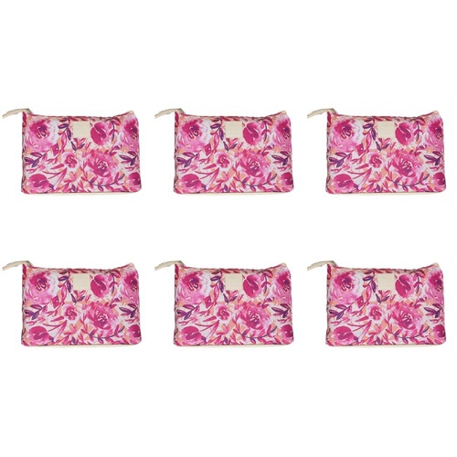 Tender Love + Carry Magenta Watercolour Holdall Wash Bag 25 x 18 x 8 cm Pack of 6