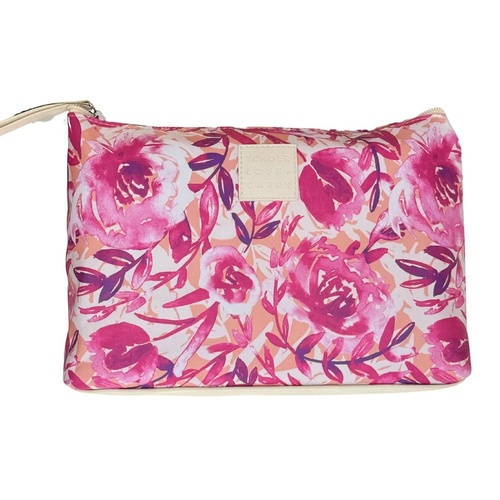 Tender Love + Carry Magenta Watercolour Holdall Wash Bag 25 x 18 x 8 cm