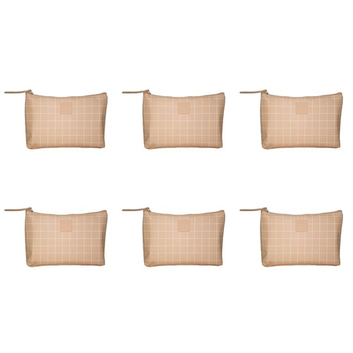 Tender Love + Carry Pink Grid Holdall Wash Bag 26 x 20 x 10 cm Pack of 6