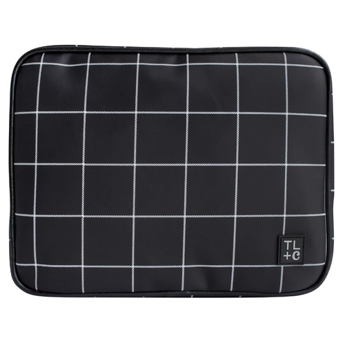Tender Love + Carry Square Hanging Wash Bag Grid Print