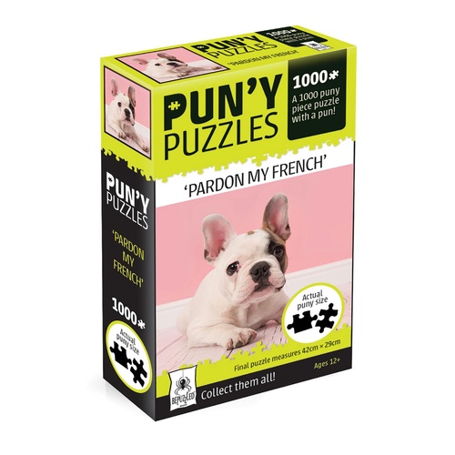 Pun'y Puzzles Pardon My French 1000 Piece Puzzle