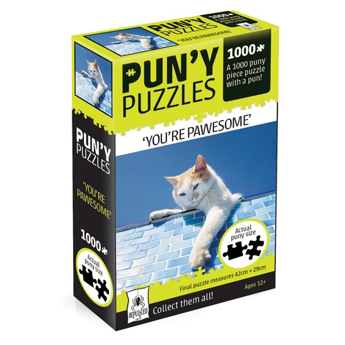 Pun'y Puzzles You're Pawesome 1000 Piece Puzzle